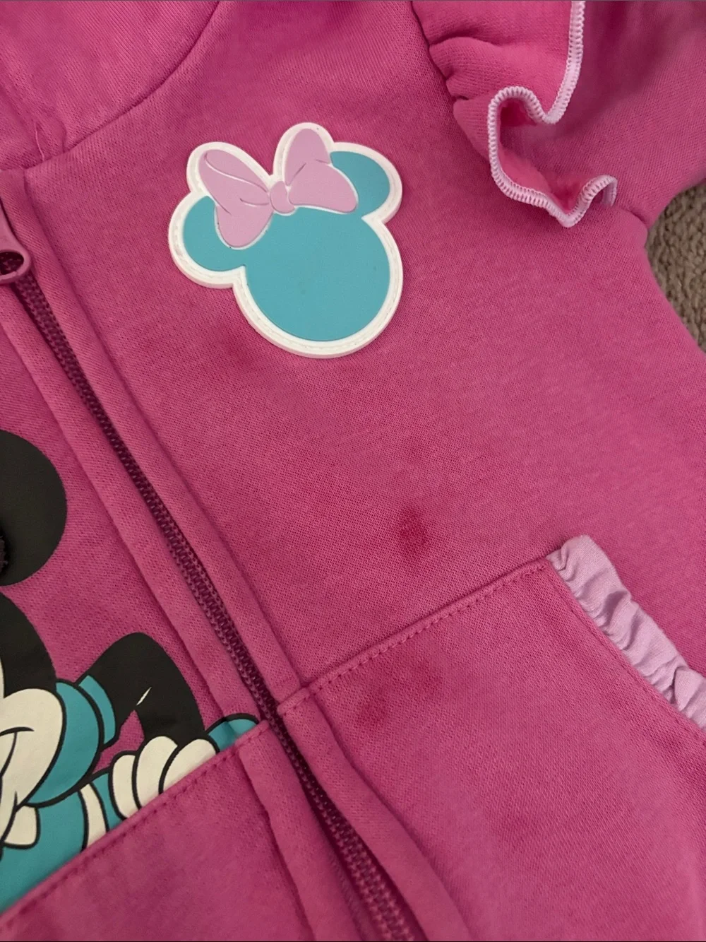 Disney Minnie Mouse Hot Pink Hoodie & Joggers Set